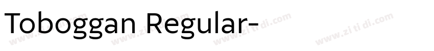 Toboggan Regular字体转换